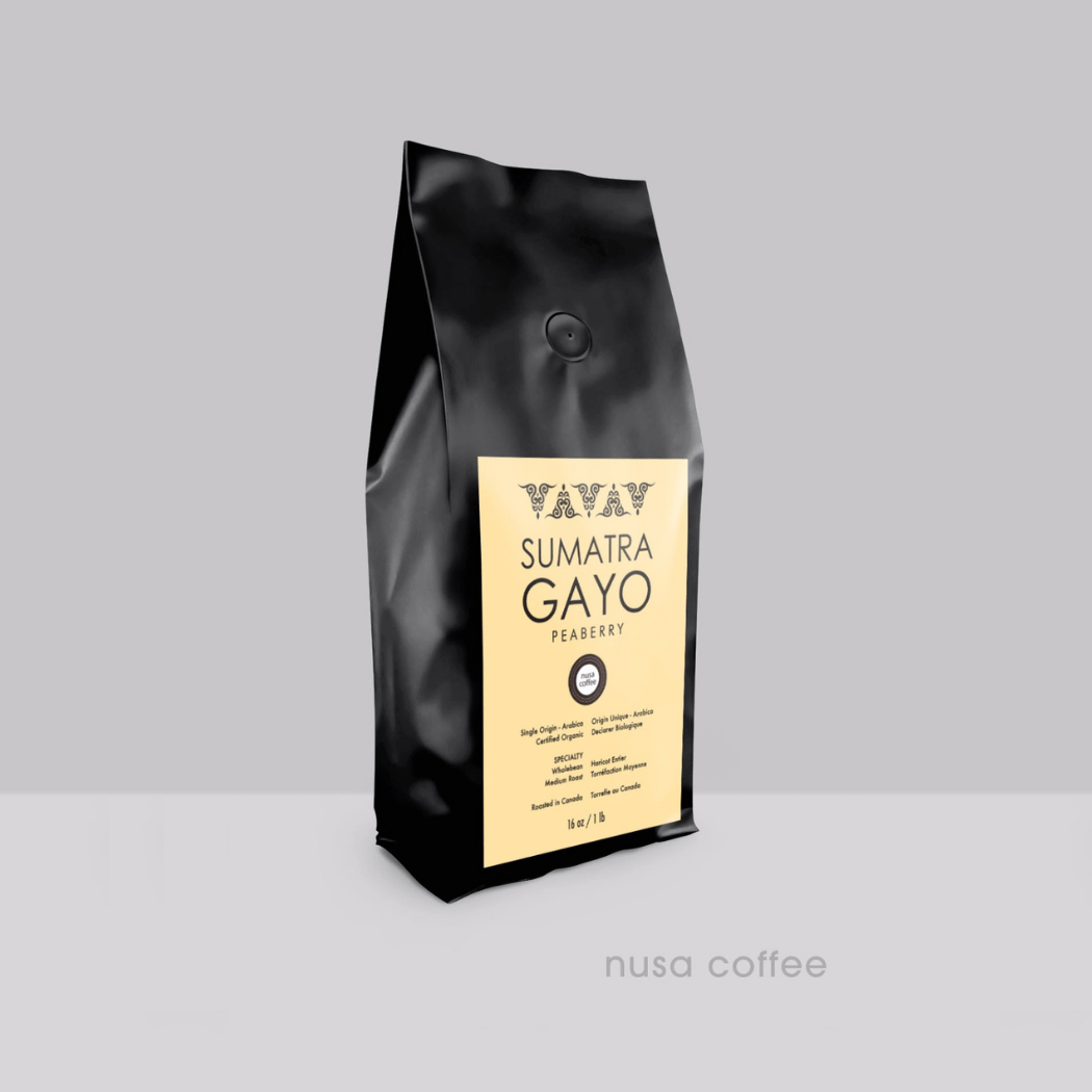 SUMATRA GAYO PEABERRY Roasted Beans Nusa Coffee